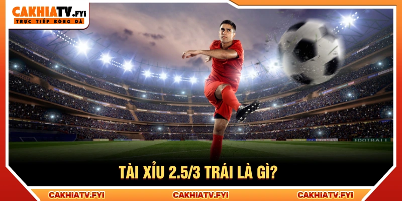 Tài xỉu 2.5/3 trái là cách gọi khác của mốc tài xỉu 2.75